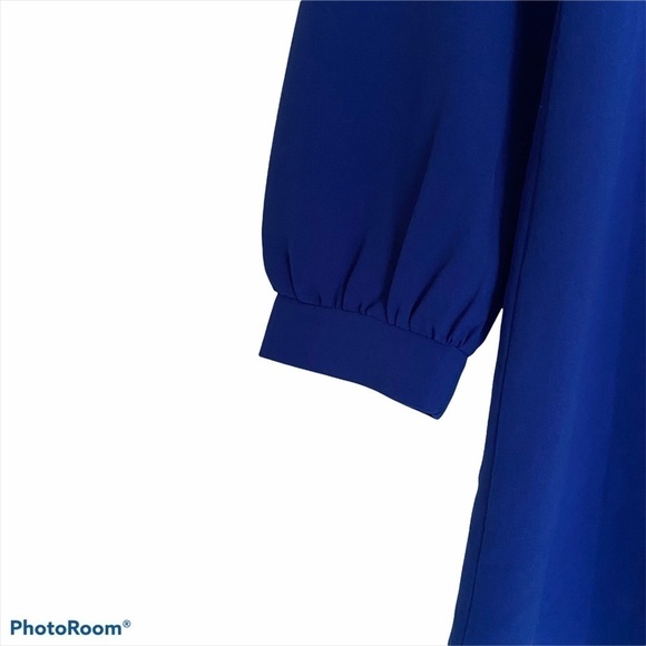 Tobi Sippin Cosmos Cobalt Blue Shift Dress, Size Small - Picture 7 of 11
